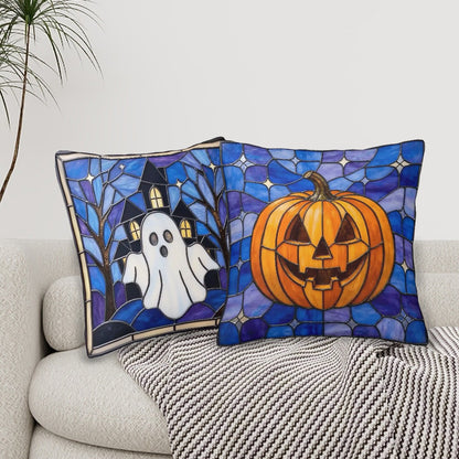 Halloween Stained Glass Style Jack-o&
