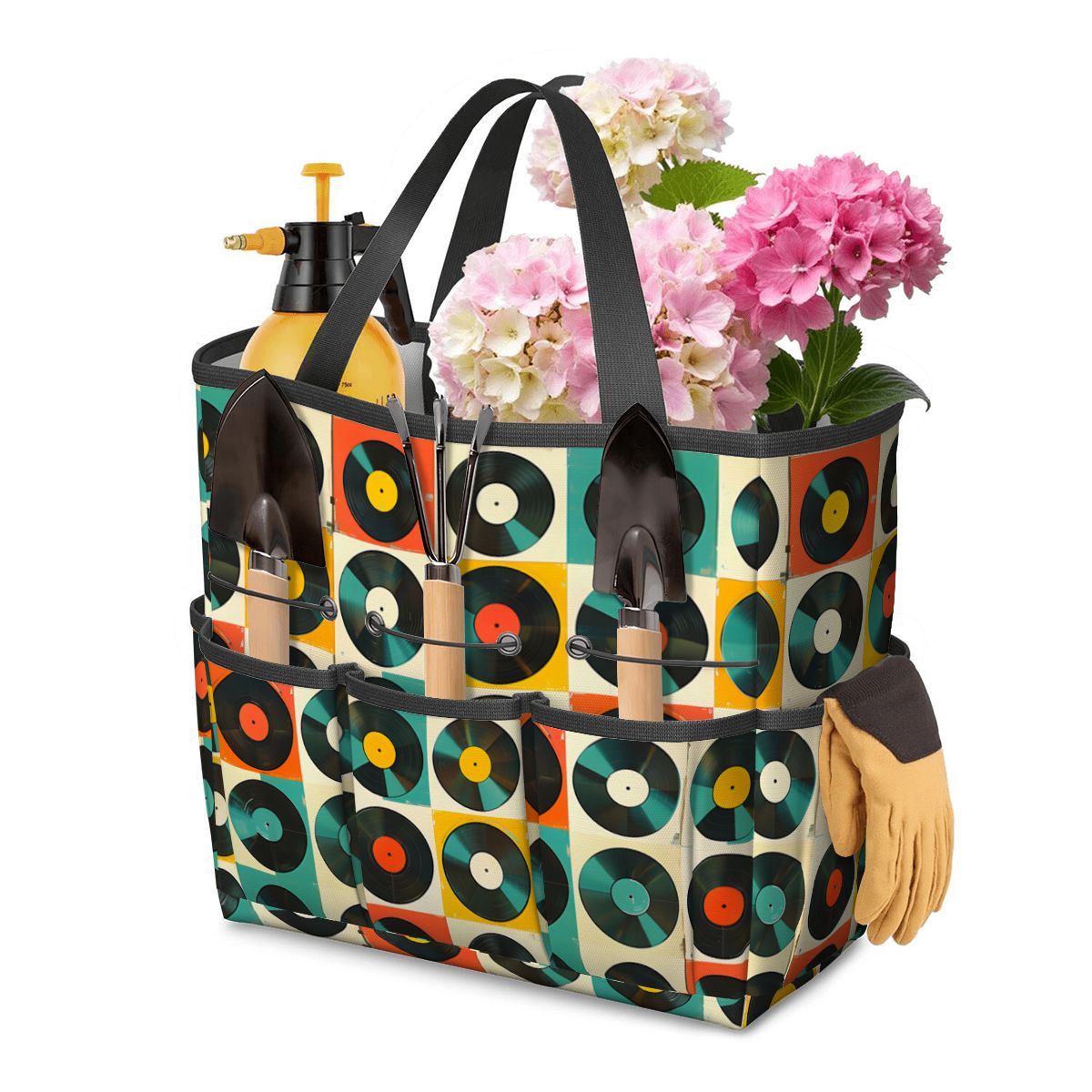 Retro Records, Groovy Mod Garden Tool Bag - Mid Century Modern Gal