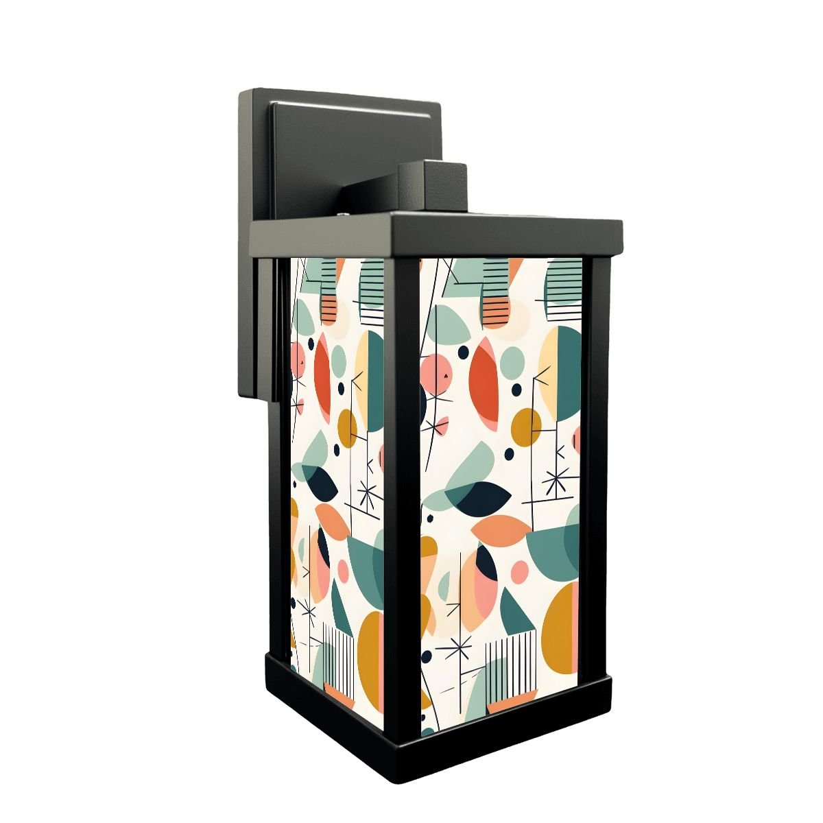 Mid Century Modern Abstract Designed Goemetric Fun Retro Patio Wall Light - Mid Century Modern Gal