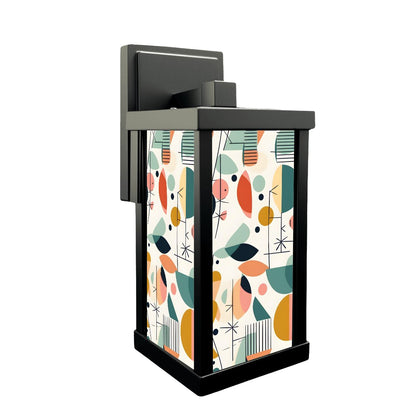 Mid Century Modern Abstract Designed Goemetric Fun Retro Patio Wall Light - Mid Century Modern Gal