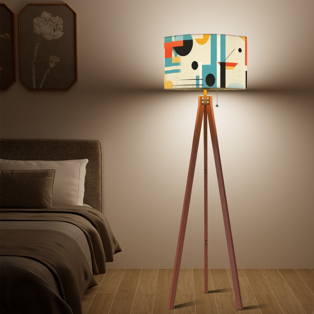 Mid Century Modern Bauhaus Designed Modern Tripod Floor Lamp - Mid Century Modern Gal