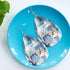 Wallace And Davis White Christmas Sister Sister Christmas Earrings - Mid Century Modern Gal