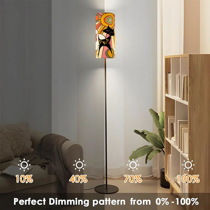 Retro 70s Groovy Mid Mod Floor Lamp, Mod Atomic Cat, MCM Slim Floor Lamp - Mid Century Modern Gal