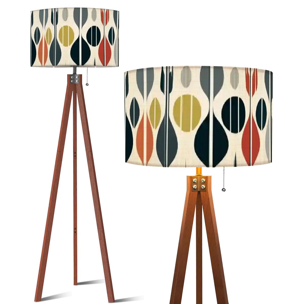 Retro Scandinavian Designed Mid Mod Tripod Floor Lamp - Mid Century Modern Gal