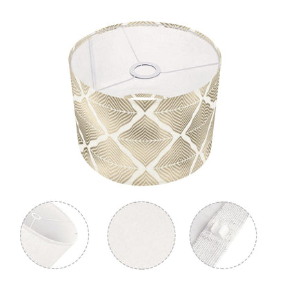 Mid Mod Art Deco Gold Geometric Diamond Designed Modern Lamp SHADE ONLY - For Arc Floor Lamps Only - Mid Century Modern Gal