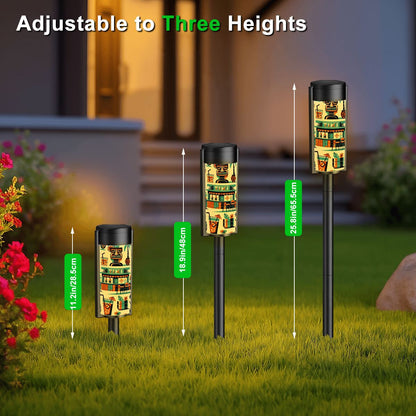 Mid Mod Tiki Time Retro Kitsch Outdoor Garden Mid Century Modern Solar Lights - Mid Century Modern Gal