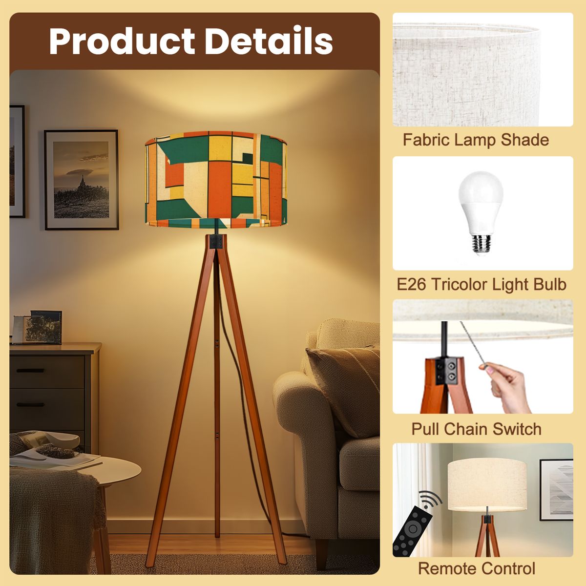 Bauhaus High Moderism International Style Mid Century Modern Tripod Floor Lamp - Mid Century Modern Gal