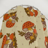 1970s Merry Mushroom Retro Groovy Brown And Orange, Vintage Style Shower Curtain - Mid Century Modern Gal