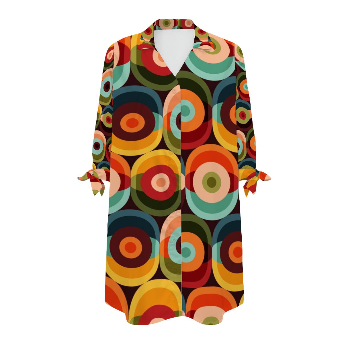 Retro Summer Groovy Mod Cover Up Women&