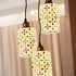 Modern Danish Scandinavian Flora Glass Cylindrical Lampshades - Mid Century Modern Gal