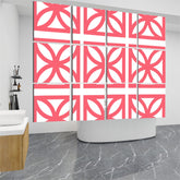 Mid Century Modern Breeze Block Coral Mod Hanging Room Divider 12 pcs - Mid Century Modern Gal