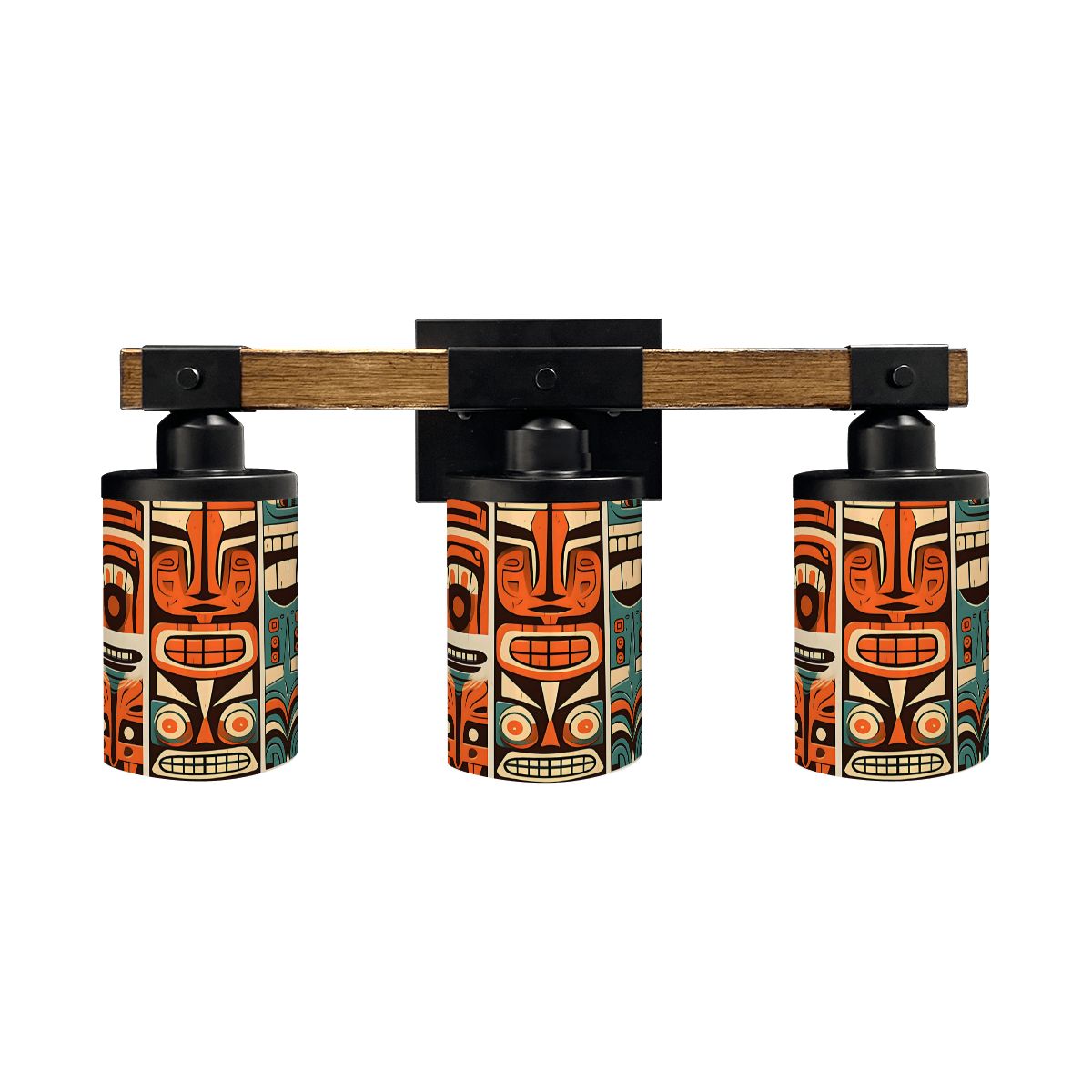 Mid Century Modern Tiki Idol Vanity Light Fixture - Mid Century Modern Gal
