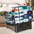 Mod Mod Boho Modern Danish Floral Blue Orange White Retro Kitchen 2 Slice Toaster Cover - Mid Century Modern Gal