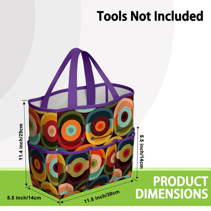 Retro Groovy Mod Space Orb Designed Mid Century Modern Garden Tool Bag