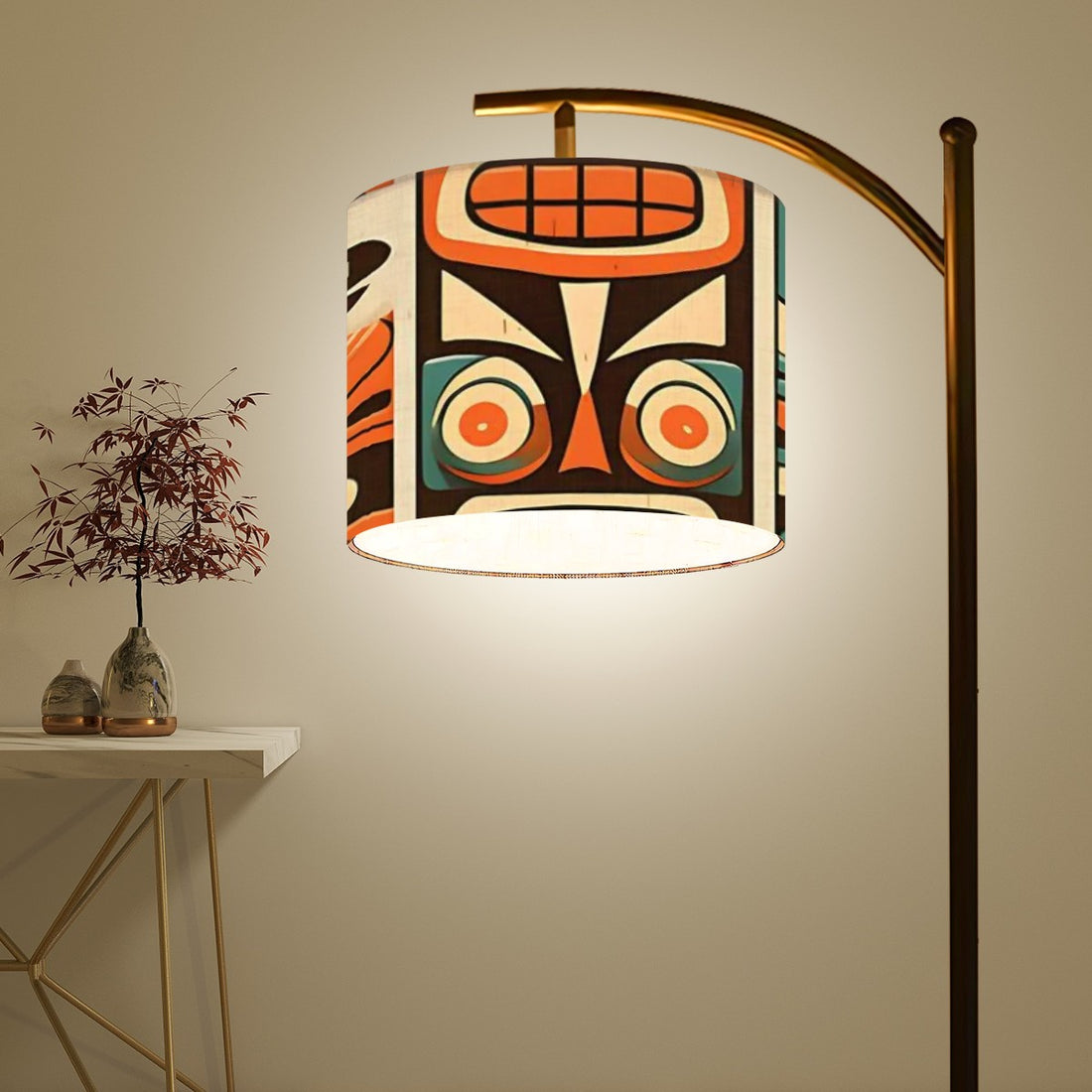 Modern Tiki Design Mid Century Modern Arc Floor Lamp