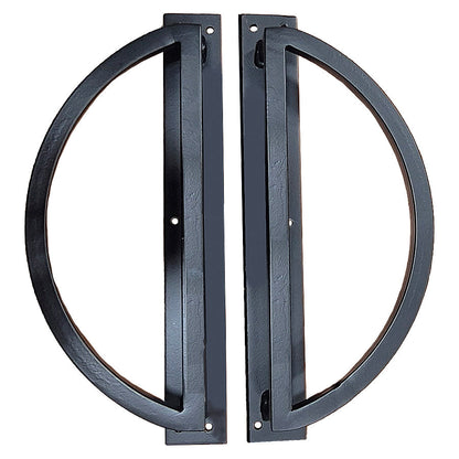 Modern Circular Door Pulls for Interior or Exterior Doors - sold as pair - Multiple Finishes Available