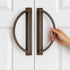 Modern Circular Door Pulls for Interior or Exterior Doors - sold as pair - Multiple Finishes Available