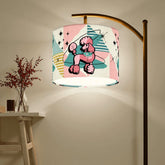 Mid Century Modern Kitschy Poodle Pink Mid Mod Retro Arc Floor Lamp - Mid Century Modern Gal
