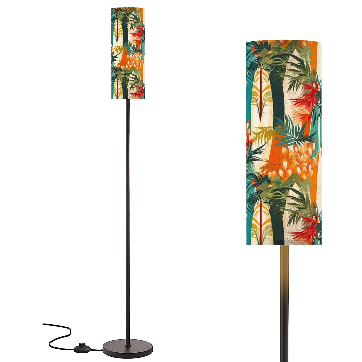 Mid Century Modern 50s Polynesian Tropical MCM Palm Spring California Floor Lamp