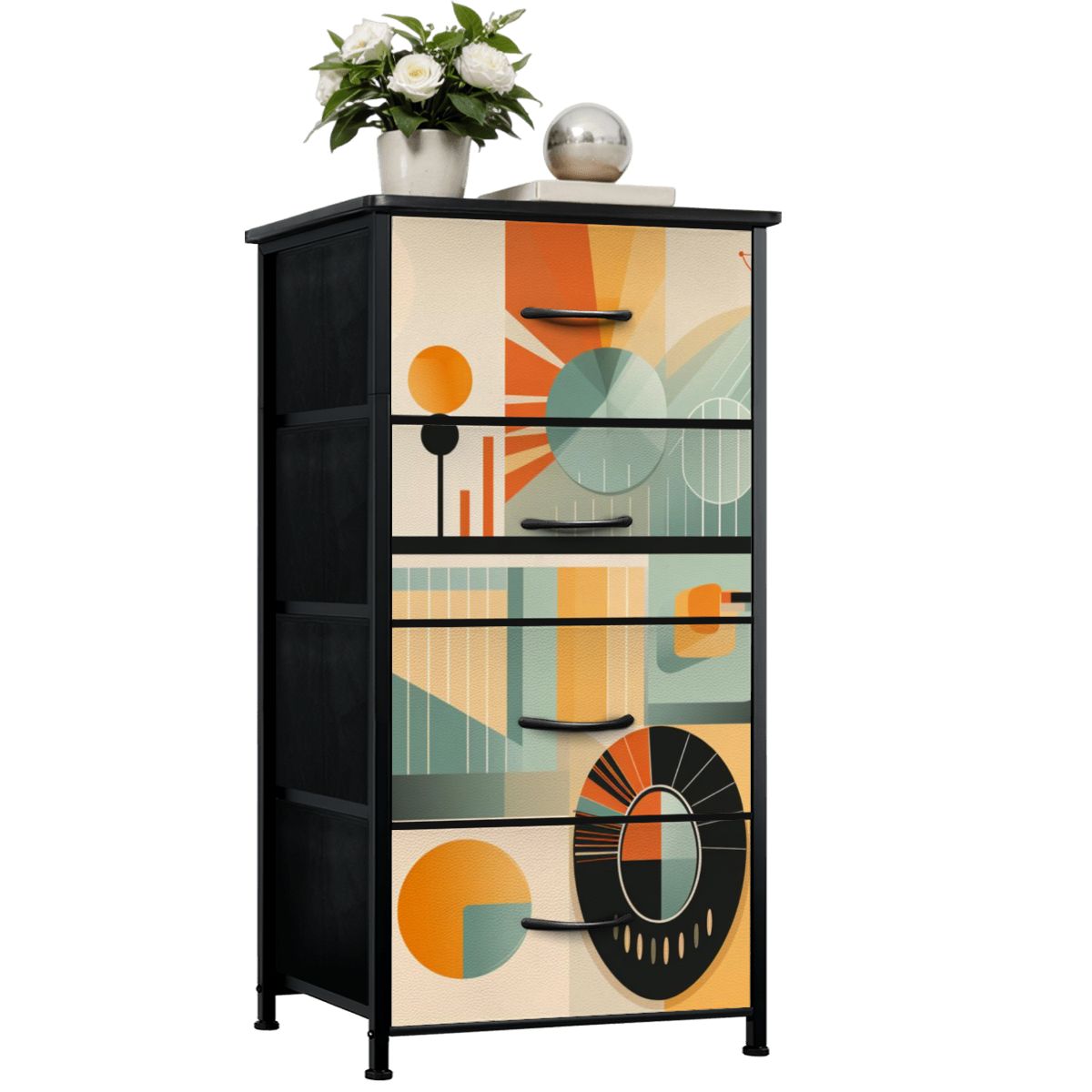 Mid Century Modern Bauhaus Designed 4-Drawer Dresser - Mid Century Modern Gal