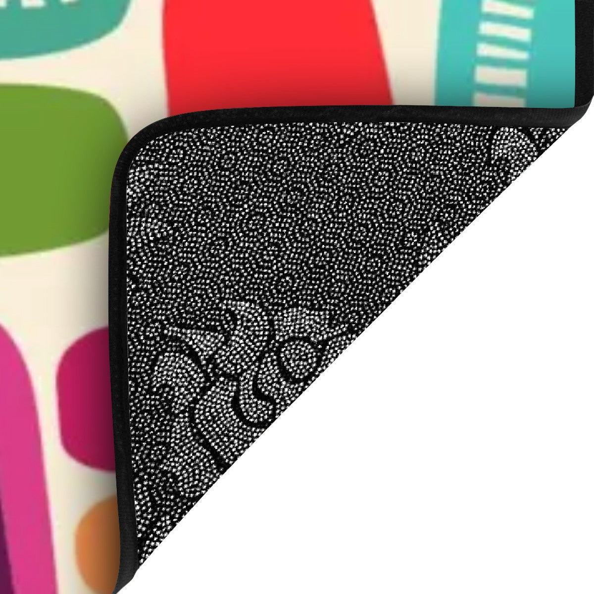Mid Century Modern Amoeba Designed Mod Colorful Non Slip Carpet for Stairs Treads - Mid Century Modern Gal