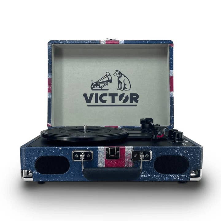 Wholesale Victor Metro Plus Portable Dual Bluetooth Suitcase Turntable
