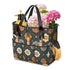 Scandinavian Floral, Mustard Yellow, Gray Mid Century Modern Garden Tool Bag - Mid Century Modern Gal