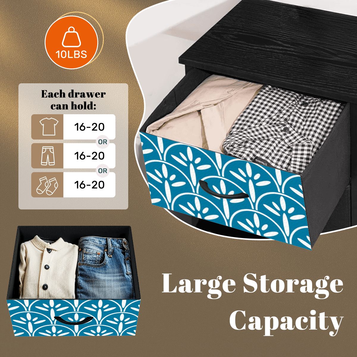 Mid Century Modern Stylish Art Deco Teal and White MCM 4-Drawer Dresser - Mid Century Modern Gal