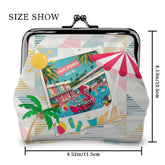 Old Palm Springs Hotel Retro Summer Vibes, Atomic Cats Mid Mod Coin Purse - Mid Century Modern Gal