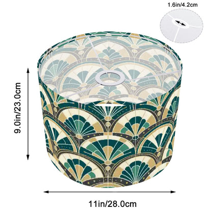 Art Deco Peacock Inspired Lamp SHADE ONLY - For Arc Floor Lamps Only - Mid Century Modern Gal