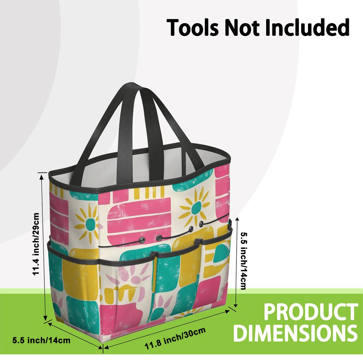 Mid Century Modern Palm Springs Modernism Teal Pink Yellow Garden Tool Bag - Mid Century Modern Gal