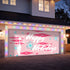 Atomic Cat Mid Century Modern Happy Holidays Christmas Garage Door Banner Backdrop - Mid Century Modern Gal