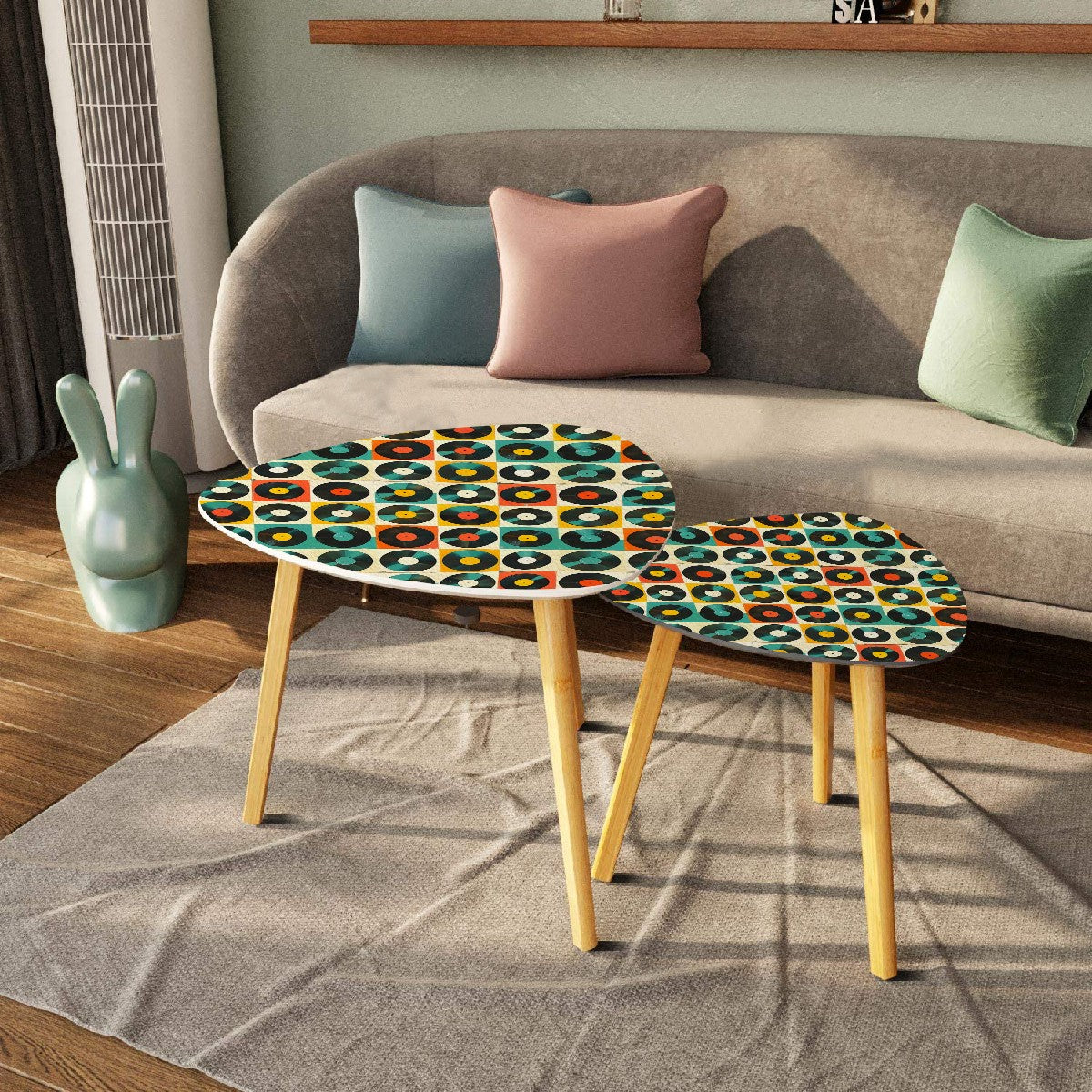 Retro Records, Groovy Mod Nesting Tables - Mid Century Modern Gal