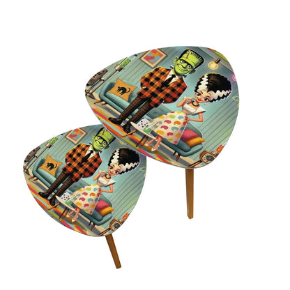 Frankenstein And Bride Retro Mod Vibes Mid Century Modern Nesting Tables - Mid Century Modern Gal