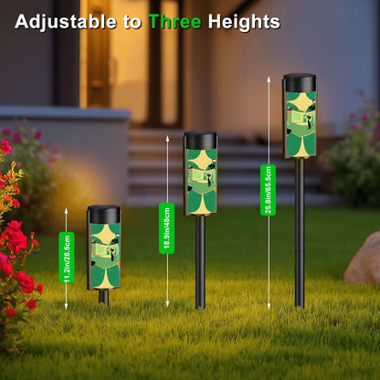 Mid Century Modern Palm Springs Kitschy Mod Atomic Cats Outdoor Garden Solar Lights - Mid Century Modern Gal