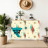 Franciscan Starburst Mid Century Modern Side Board, Mod Barware Wooden Storage Cabinet - Mid Century Modern Gal