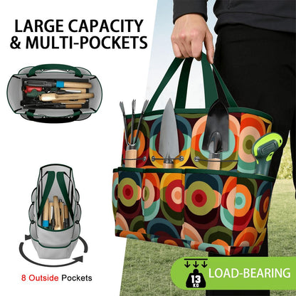 Retro Groovy Mod Space Orb Designed Mid Century Modern Garden Tool Bag