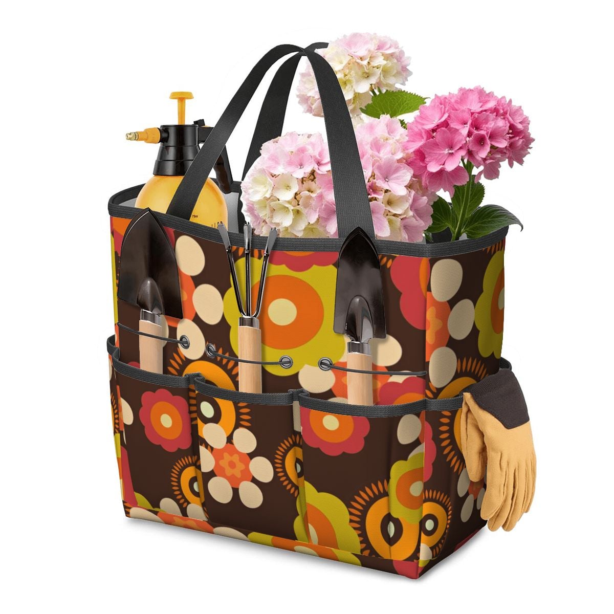 Retro Flower Power 70s Garden Tool Bag - Mid Century Modern Gal