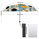 Mid Century Modern Bauhaus Geometric Designed UV Protection Umbrella - Mid Century Modern Gal