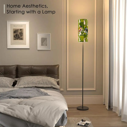 Mid Century Modern Mod 60s Couple Green Kitschy Wrap Around Design, MCM Floor Lamp - Mid Century Modern Gal