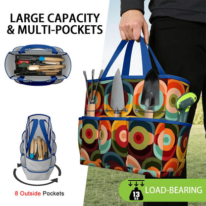 Retro Groovy Mod Space Orb Designed Mid Century Modern Garden Tool Bag