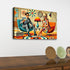 Retro 60s Mod Couple Mid Century Modern Wall Art, Cocktail Hour MCM Bar Art - Mid Century Modern Gal