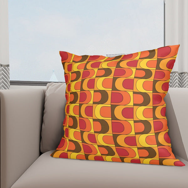 Mid Mod Retro 70s Groovy Designed Mod Pillow Covers ONLY
