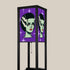 Bride of Frankenstein Retro Mid Mod Horror Buff Purple Halloween Lampshade for Floor Lamp with Shelves - Lampshade Only - Mid Century Modern Gal