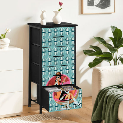 Mid Century Modern 60s Gal Martini Designed Retro 4-Drawer Dresser - Mid Century Modern Gal