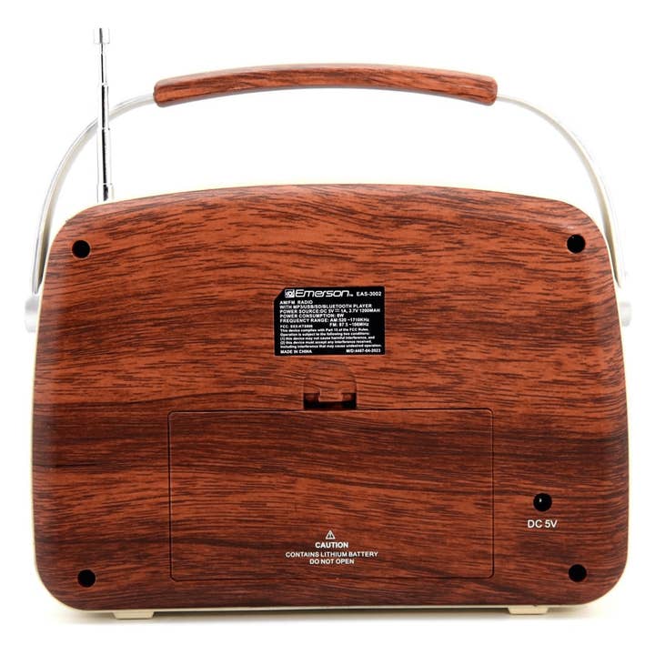 Wholesale Emerson Portable Retro Radio with Rechargeable Battery