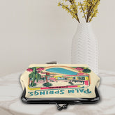 Palm Springs California Mid Century Modern Coin Purse – Retro Kitsch Accessory for Vintage Style Lovers - Mid Century Modern Gal