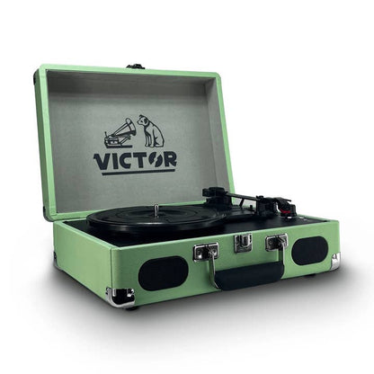 Wholesale Victor Metro Plus Portable Dual Bluetooth Suitcase Turntable
