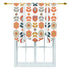 Mid Century Modern Scandinavian Floral Modern Danish Tie Up Curtain - Mid Century Modern Gal