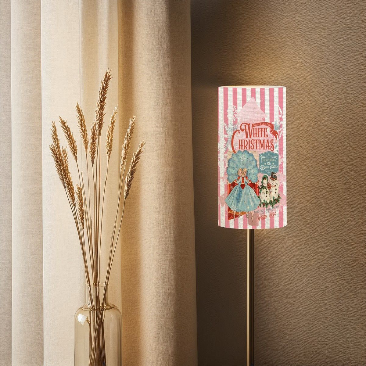 Modern Standing Floor Lamp Shade with Ring (Made in USA) - Mid Century Modern Gal